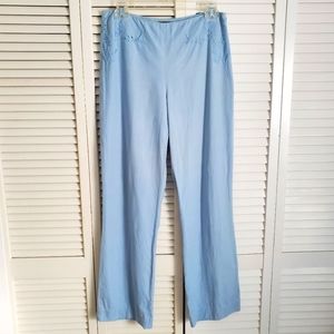 MAK New York Light Blue Linen/Rayon Pants - Sz 6